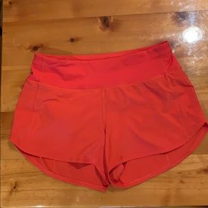 Lululemon Speed Up Short 4” in Carnation Red